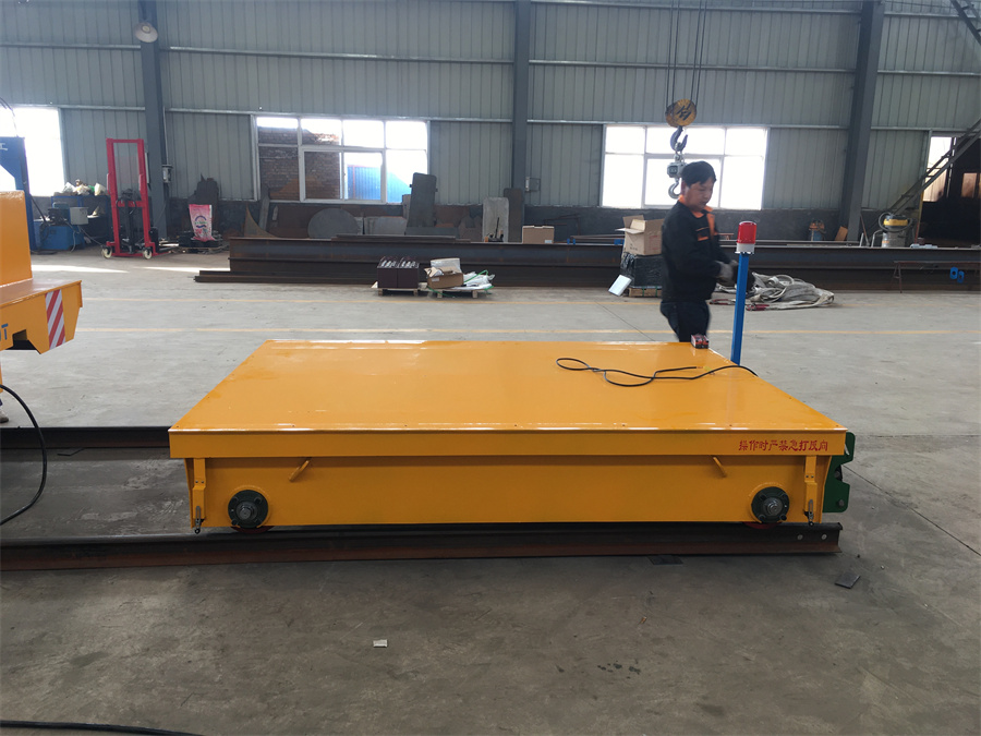 載重2噸的拖纜供電軌道平車(chē) 帶限位開(kāi)關(guān)